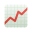 차트 증가 이모티콘 icon