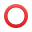 emoji-circulo-rojo-hueco icon