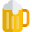 Beer head frothy foam on top of beer - New year celebration icon