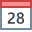 Calendario 28 icon