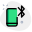 Mobile phone with a bluetooth connectivity function icon