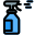 Fragrance freshener spray used on service clothing icon