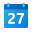 Calendário 27 icon