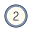 Circled 2 icon