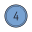 Circled 4 C icon