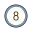 Circled 8 icon