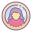 Circled User Female Skin Type 7 icon