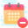 Kalender Minus icon