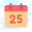 Calendar 25 icon