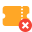 Supprimer ticket icon