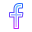 F do Facebook icon