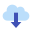 Von der Cloud herunterladen icon