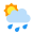 Teilweise bewölkt & Regen icon