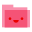 süßer rosaner Ordner icon