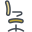 책상 의자 측면보기 icon