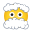 emoji faccia tra le nuvole icon