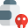 Expired medicines pill bottle isolated on a white background icon