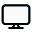 Desktop monitor with full high definition resolution icon