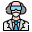 Professor in Mask icon