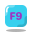 F9 Key icon