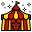 circus tent icon