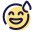 ícone de rosto sorridente com suor icon