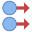 Deslizar a la derecha con dos dedos icon