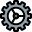 Configuration and setting panel in computer software icon