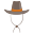 chapeau-de-cowboy-externe-icônes-plates-inmotus-design icon