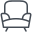 肘掛け椅子 icon