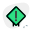 Caution with a exclamation mark on a signboard layout icon