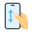 scorrimento mobile icon