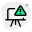 智能学校教育软件中的外部错误在白色背景学校绿色tal-revivo 上隔离 icon