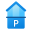 Parkplatz und Penthouse icon