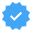 emblema de verificação do instagram icon