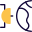 Satellite signal communication to direct earth layout icon