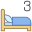 세 침대 icon