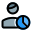 Chart graph for a visualization and statics of global social media profile index icon