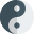 Yin Yang a concept of dualism in ancient Chinese philosophy icon