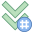 Chevron hashtag icon