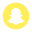 Snapchat eingekreistes Logo icon