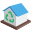 Centro de reciclaje 3d icon