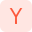 Yahoo an american web services provider company icon