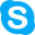 Skype is a telecommunications application that specializes in providing video chat icon