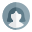 Single female user profile picture layout for online social media dashboard icon