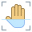 Handflächenscan icon