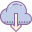 Von der Cloud herunterladen icon