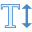 Texthöhe icon