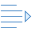 Diminuer le retrait icon