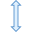 Redimensionner verticallement icon